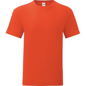Fruit of the Loom Iconisch T-shirt voor heren (set van 5) (Vlammende sinaasappel)