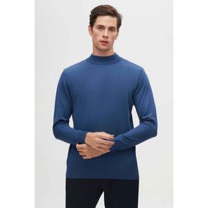 Ds Damat Regular Fit Katoenmix Halve Coltrui Gebreide Trui