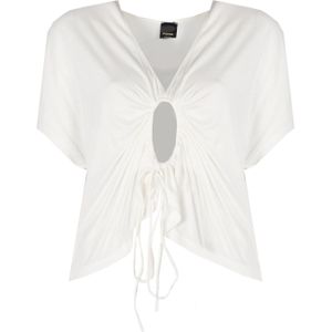 Blousetop - Wit - Katoen - Made in Italy