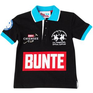 Jongenspolo met korte mouwen en contrasterende reverskraag 2KP049