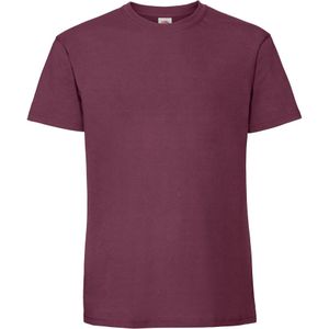 Fruit Of The Loom Heren Ringgesponnen Premium T-Shirt (Bordeaux)