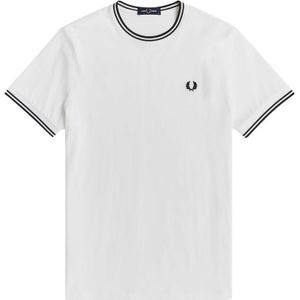 Fred Perry Basis Wit T-Shirt