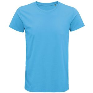 SOLS Heren Crusader Organisch T-shirt (Aqua Blauw)