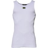 Dolce & Gabbana - Witte Geribbelde Tanktop - Heren - Mouwloos - Katoen