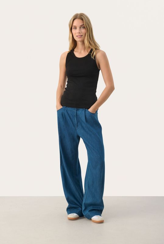 Part Two, Dames, Tops, Zwart, Maat: L Katoen,