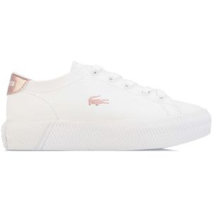 Girl's Lacoste Infant Gripshot Trainers in White pink