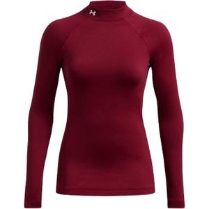 Under Armour Dames/Dames Elite Mock ColdGear Top met lange mouwen (Rood)
