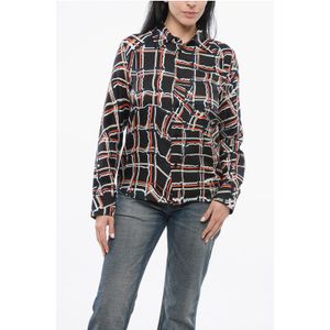 Zijden geruit overhemd in veelkleurig