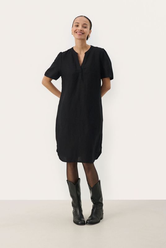 Part Two, Dames, Jurken, Zwart, Maat: 2XS Linnen,