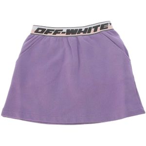 Off White - Juniors - Rok - Paars Zwart - Elastische Tailleband