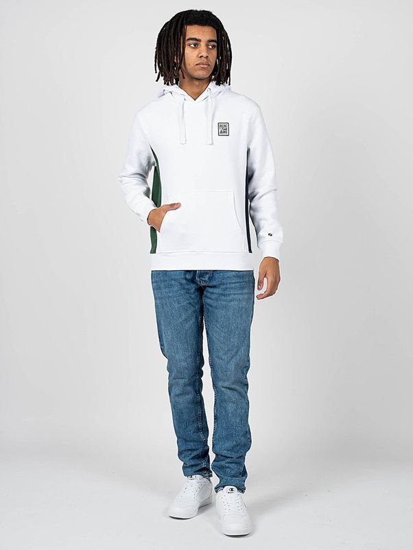 Pepe Jeans - Hoodie - Wit - Heren - Katoen