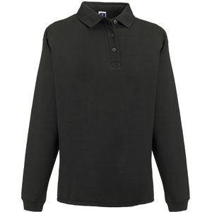 Russell Europe Mens Heavy Duty Collar Sweatshirt (Zwart)