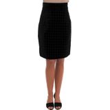 Dolce & Gabbana - Donkergroene Barok Fluweel Potloodrok - Dames - Katoen