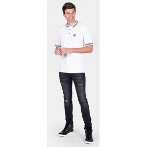 Les Hommes - LHU Gang - Polo T-shirt - Wit - Katoen