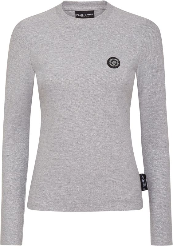 Plein - Sport Shirt - Zwart - Lange Mouw - Slanke Pasvorm