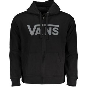 Vans - Hoodie - Zwart - Heren - Katoen - Met Ritssluiting