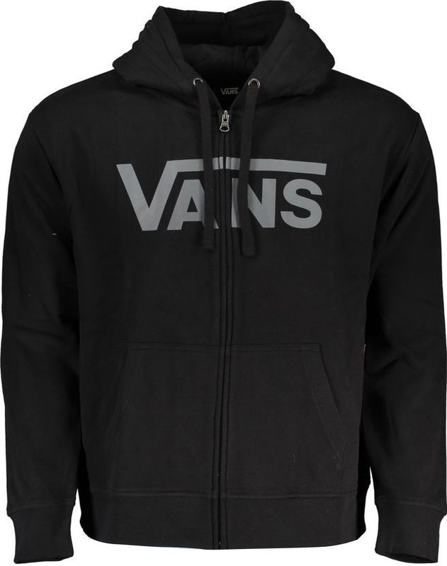 Vans - Hoodie - Zwart - Heren - Katoen - Met Ritssluiting