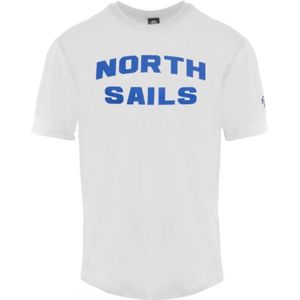 Wit T-shirt met merklogo van North Sails