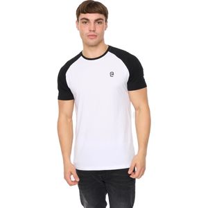 Crosshatch Heren Remison T-Shirt (Zwart/Wit)