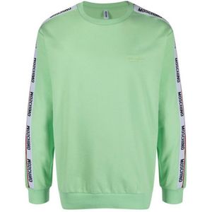Moschino - Sweatshirt - Groen - Met Getapete Mouwen