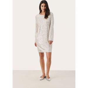 Jersey jurk Regular fit silver