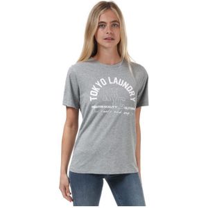 Tokyo Laundry Madelyn-T-shirt voor dames in gemÃªleerd grijs