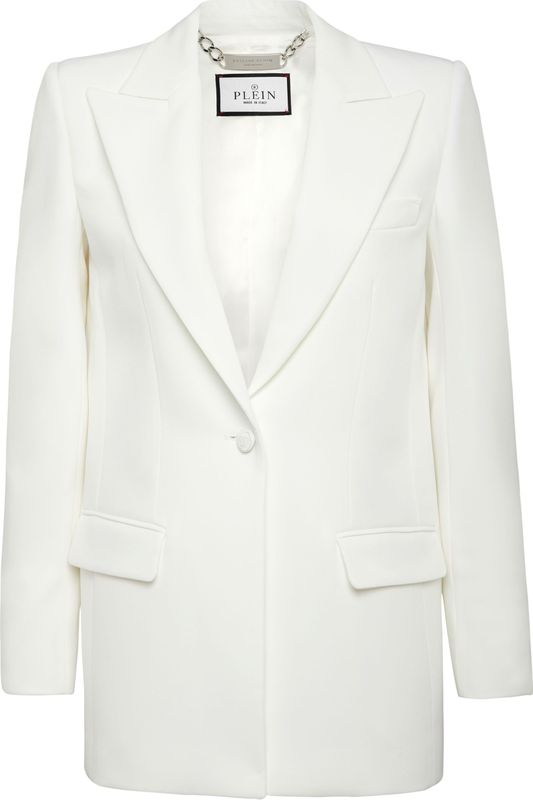 Philipp Plein - Stretch Cady Blazer - Wit - Dames