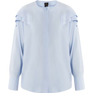 Blouse - Effen - Blouseshirt - Lange Mouw - Normale Pasvorm