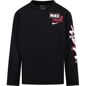 Nike Kinder/kids Dri-FIT Logo T-shirt met lange mouwen (Zwart)