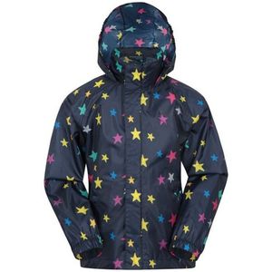 Mountain Warehouse Kinder/Kids Pakka Stars Waterdicht Jasje (Marine)