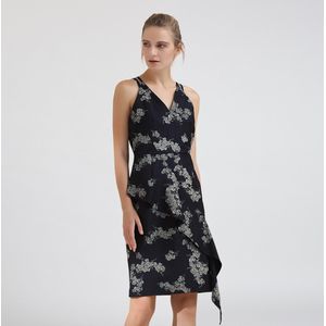 Op maat gemaakte V-hals denimjurk