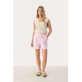 Part Two - Korte Broeken - Roze - Katoen - Brede Elastische Tailleband