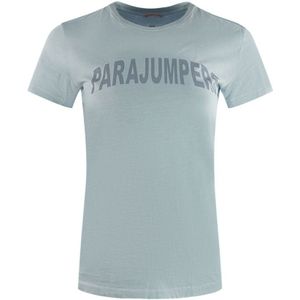 Parajumpers Cristie Brand Logo Vapor Blauw T-shirt