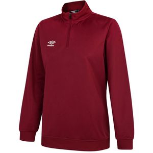 Umbro Dames/Dames Club Essential Sweatshirt met halve rits (Nieuw Claret)