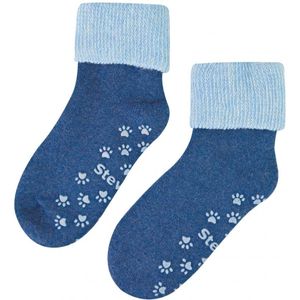Steven - Baby ademende antislip warme sokken - Blauw