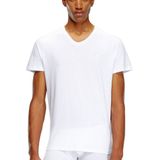 Diesel tonaal logo V-hals wit T-shirt