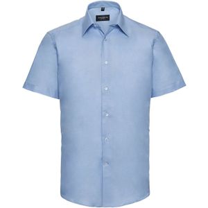 Russell Collection Heren Oxford Easy-Care Tailored Shirt (Oxford Blauw)