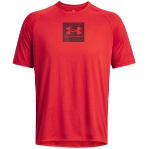 Under Armour Heren Tech Bedrukt T-shirt (Rood)