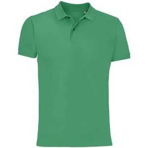 SOLS Heren Planet Piqué Biologisch Poloshirt (Voorjaarsgroen) - Maat S