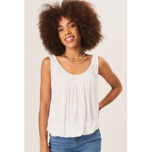 Rouse hals oversized mouwloze top