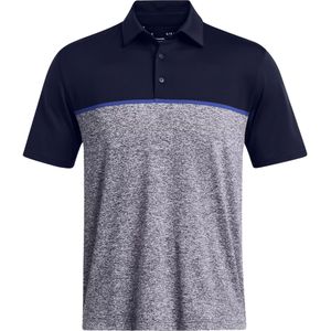 Under Armour Heren Playoff 3.0 gestreept poloshirt (Nachtblauw/Royaalblauw/Nachtblauw)