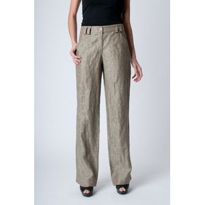 Rechte Linnen Broek - Khaki