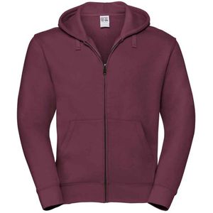 Russell Heren Authentiek Sweatshirt met capuchon (Bourgondië)