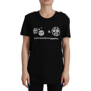 Dolce & Gabbana - T-shirt - Zwart - Katoen - Elegant Zwart Logo
