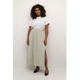 KAFFE - CURVE - A-lijn Rok - Pastelgroen - 7/8 Lengte