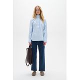 Overhemd met lang mouwen Loose fit Pastel Blue light blue