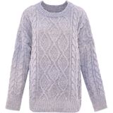 MYMO - Gebreid Vest - Opaal - Losse Pasvorm - Lange Mouw