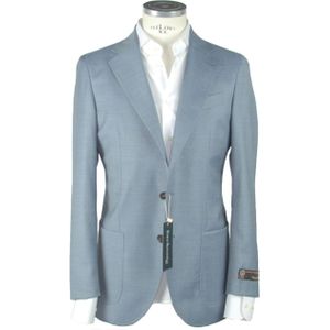 Emilio Romanelli herenblazer in lichtblauw maagdenwol