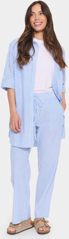 Saint Tropez, Dames, Broeken, Blauw, Maat: L