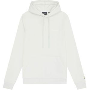 Lyle & Scott Heren Geborduurde Hoodie (Blauw/Wit)